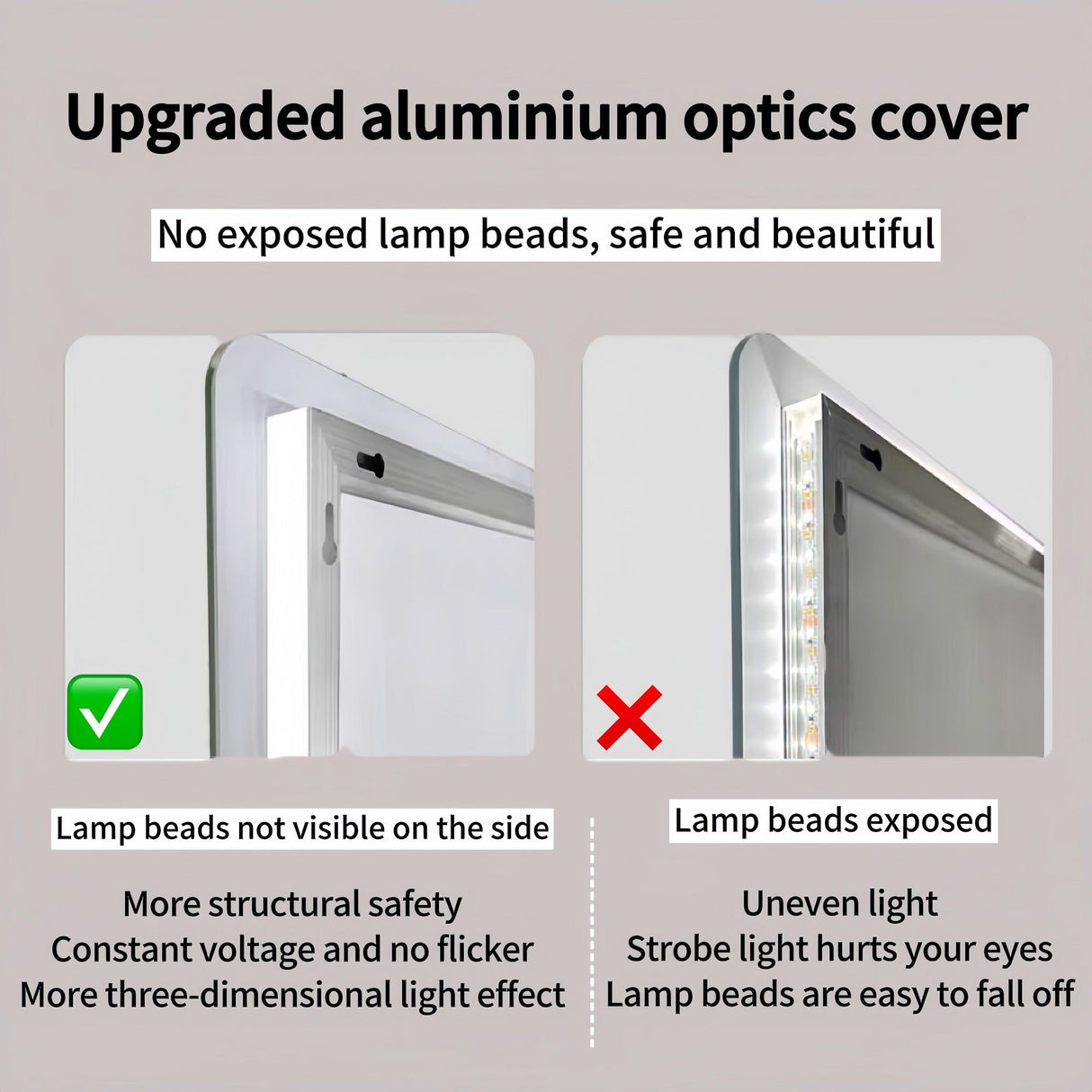 Wall Mounted LED Full Length Mirror