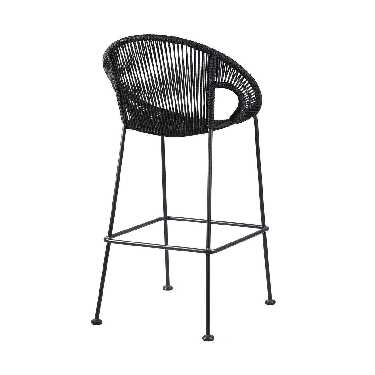 Acapulco - Indoor Outdoor Steel Bar Stool With Rope Set