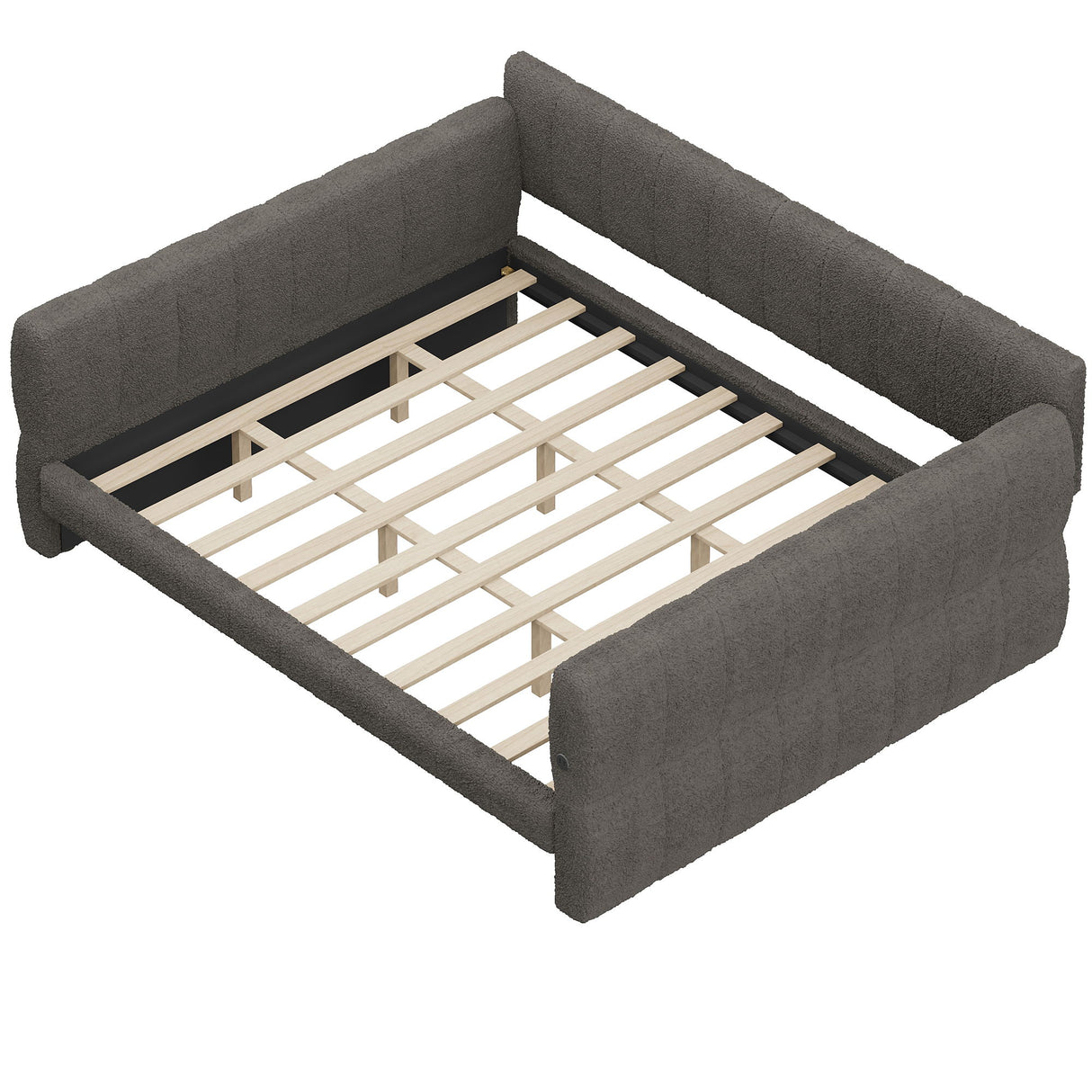 Upholstered Platform Bed With USB Charging