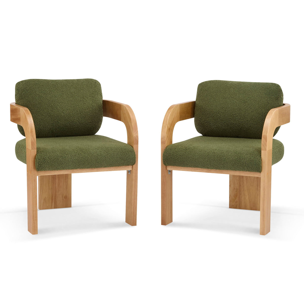 Dining Chairs With Pillow Back (Set of 2)
