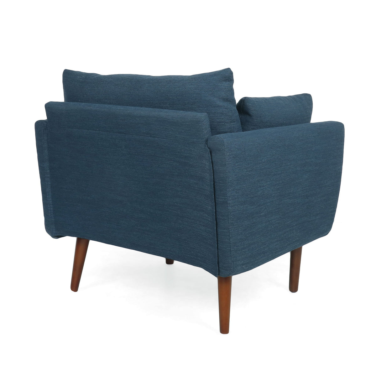 Luminate - Upholstered Fabric Club Chair With Tapered Legs And 2 Accent Pillows