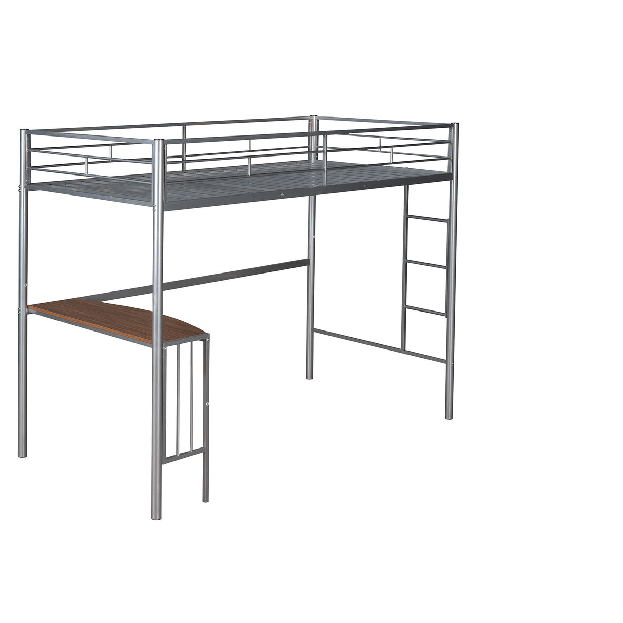 Bunk Bed With Desk, Ladder And Quality Slats For Bedroom