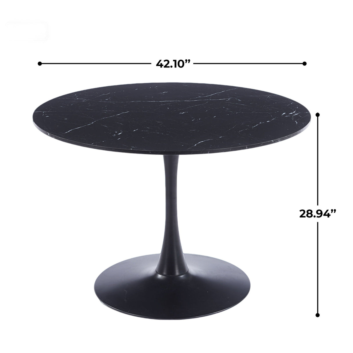 Round Tulip Table, Pedestal Design