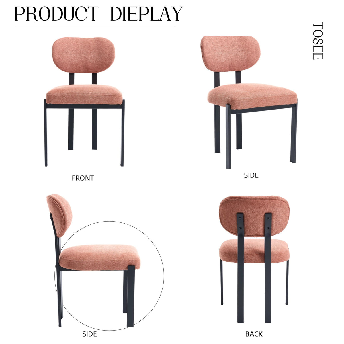 Dining Armless Chairs (Set of 2)