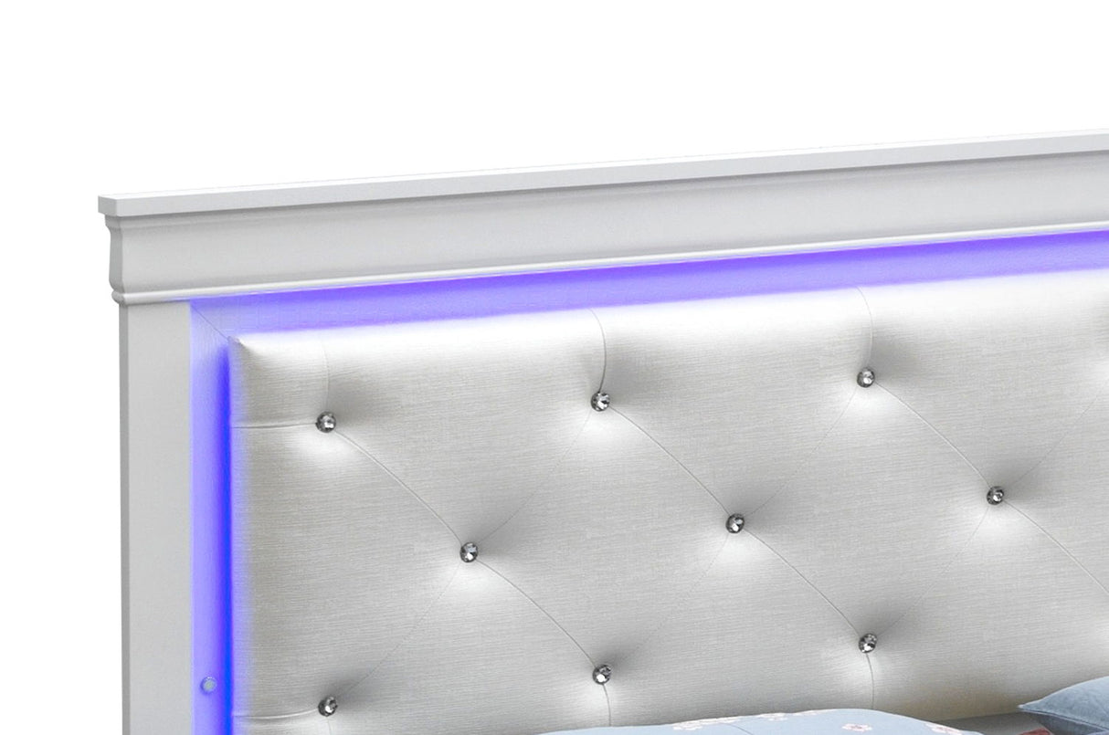 Modern Elegant King Bed - Champagne