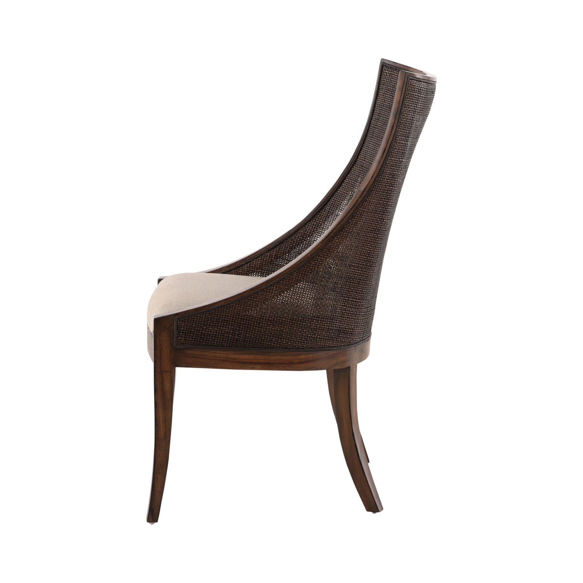 Robertson - Dining Chair - Dark Brown / Beige