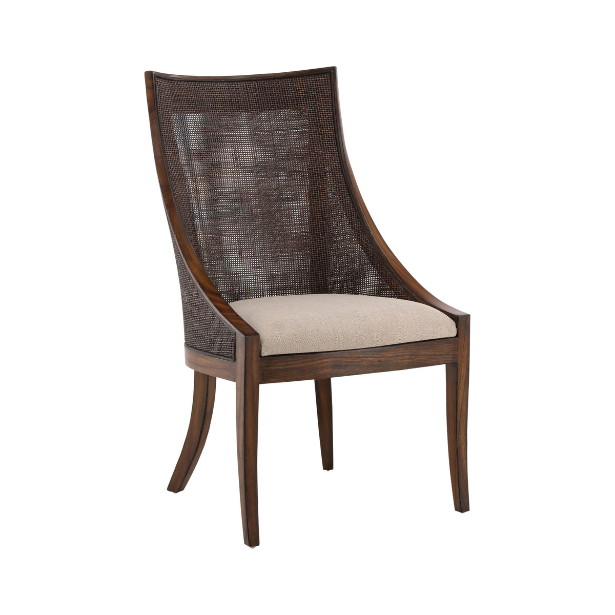 Robertson - Dining Chair - Dark Brown / Beige