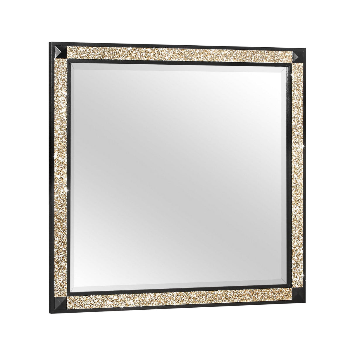Lively - Bedroom Set With Glitter Detail And Padded Headboard