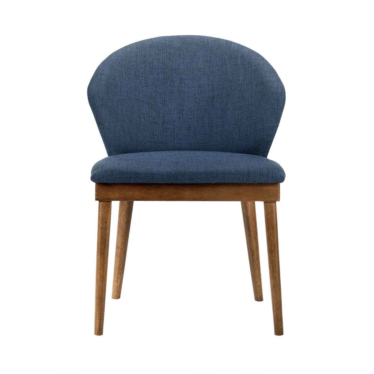 Juno - Dining Side Chairs (Set of 2) - Blue / Walnut