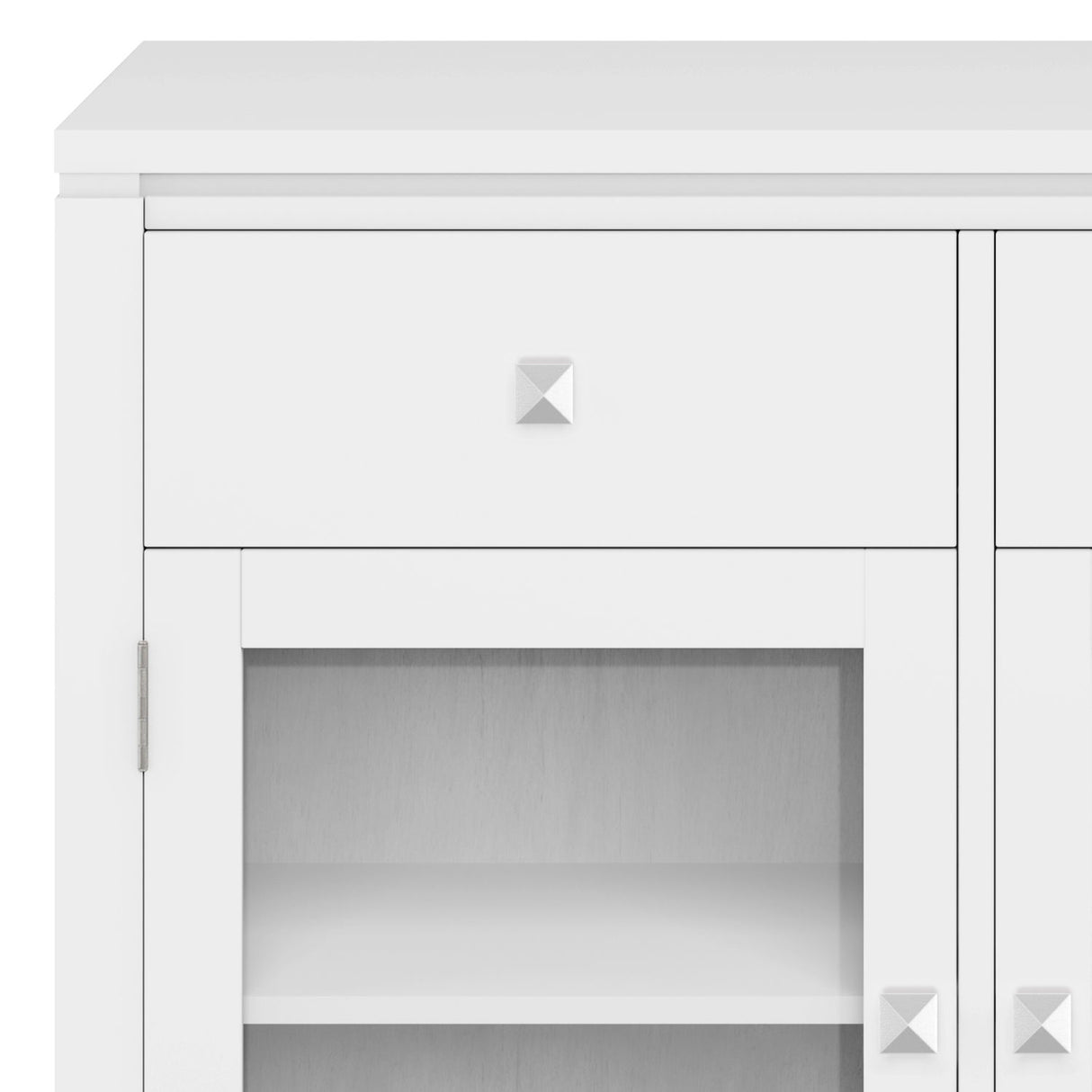 Sideboard Buffet Contemporary Solid Wood 54in x 17in x 32in