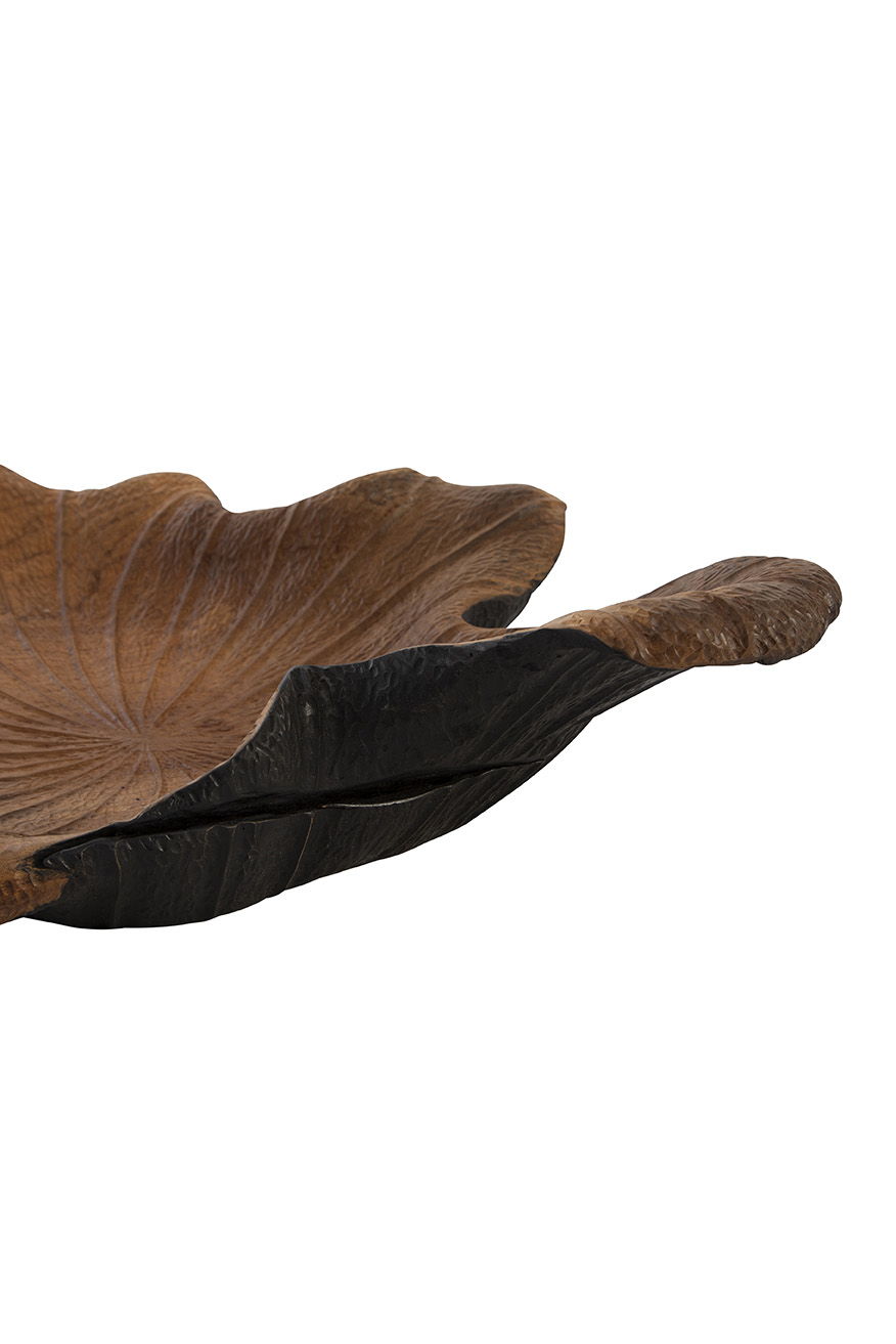 Teak Bowl - Black / Dark Brown