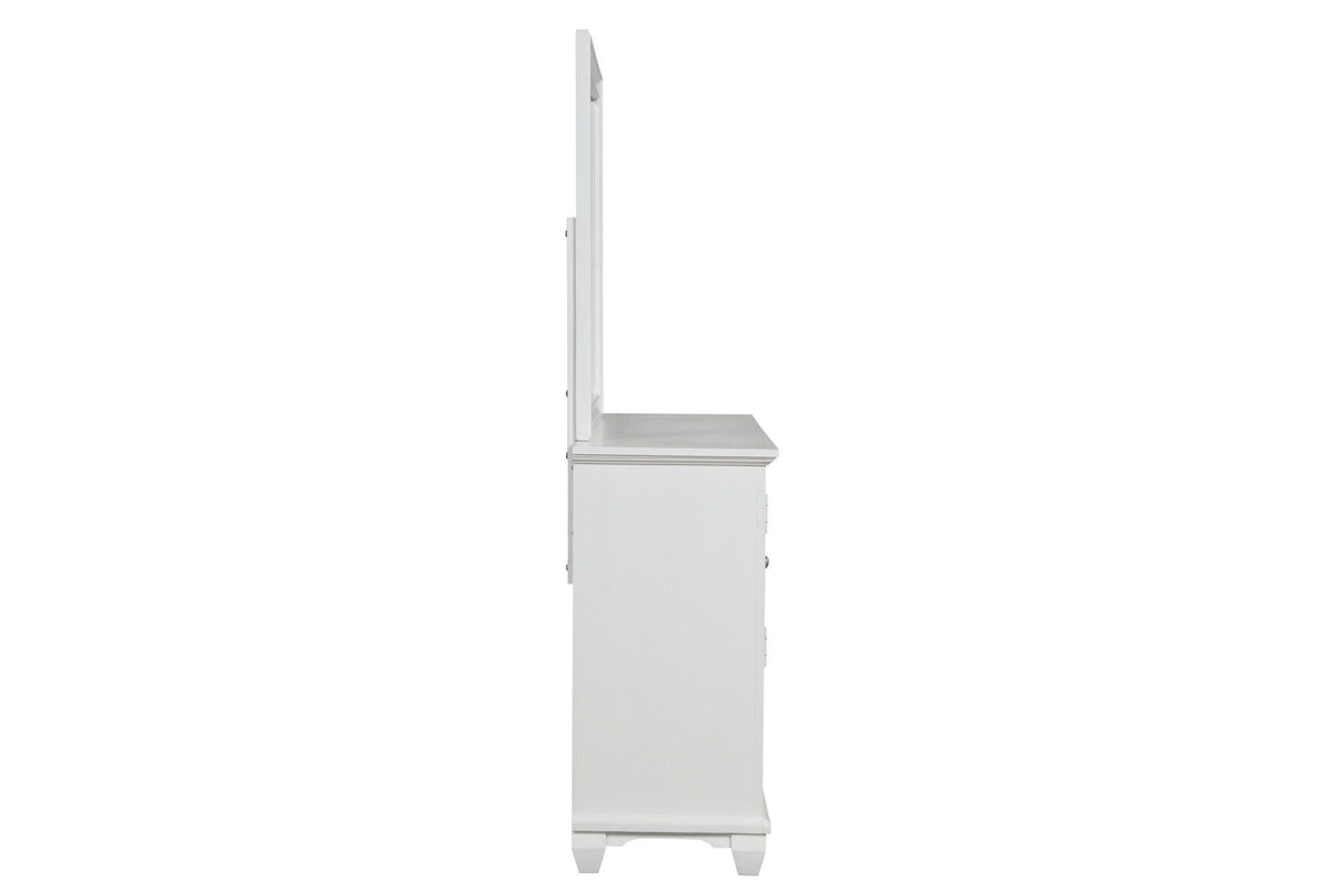 Jamestown - Landscape Mirror - White