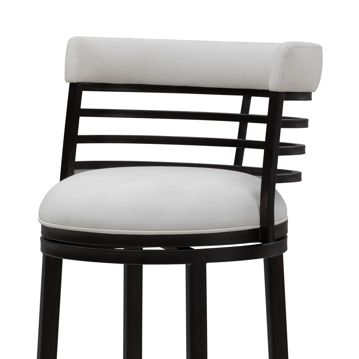 Telia - Upholstered Swivel Bar Height Barstool
