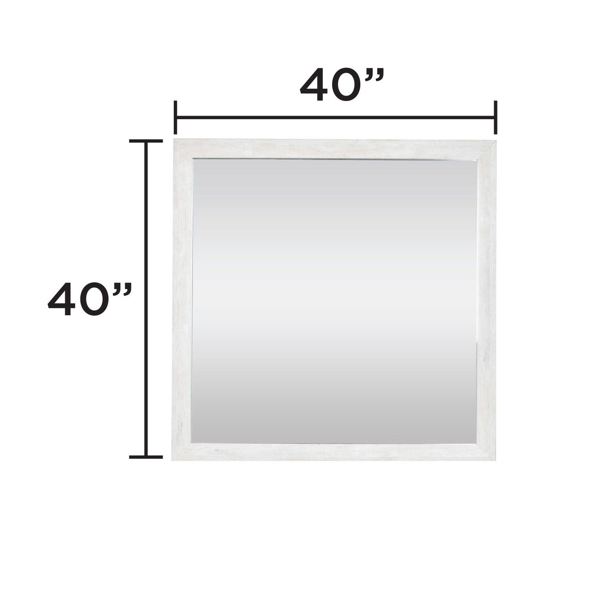 Denver - Square Mirror - Natural / Rustic