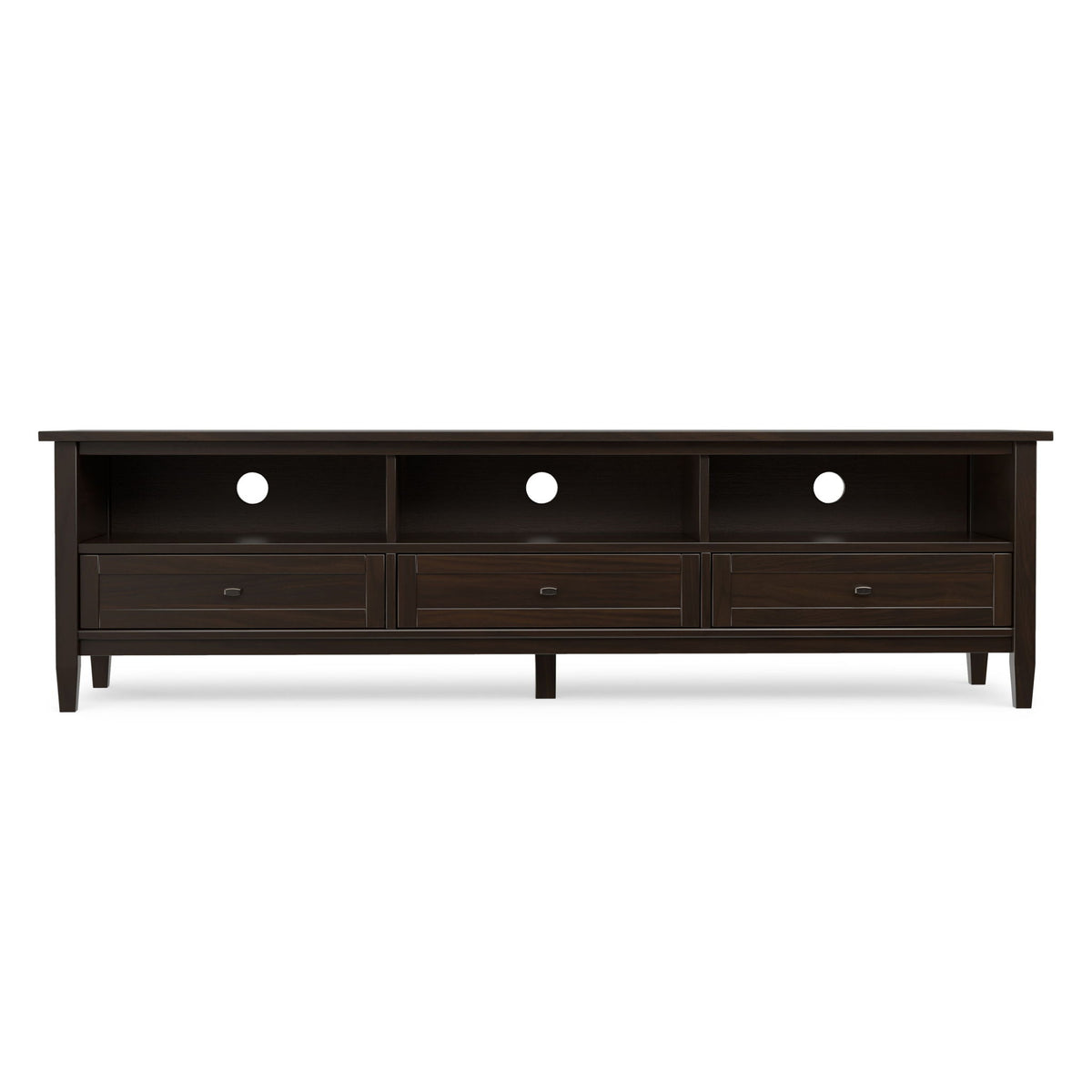 Warm Shaker - Low TV Media Stand - Brown