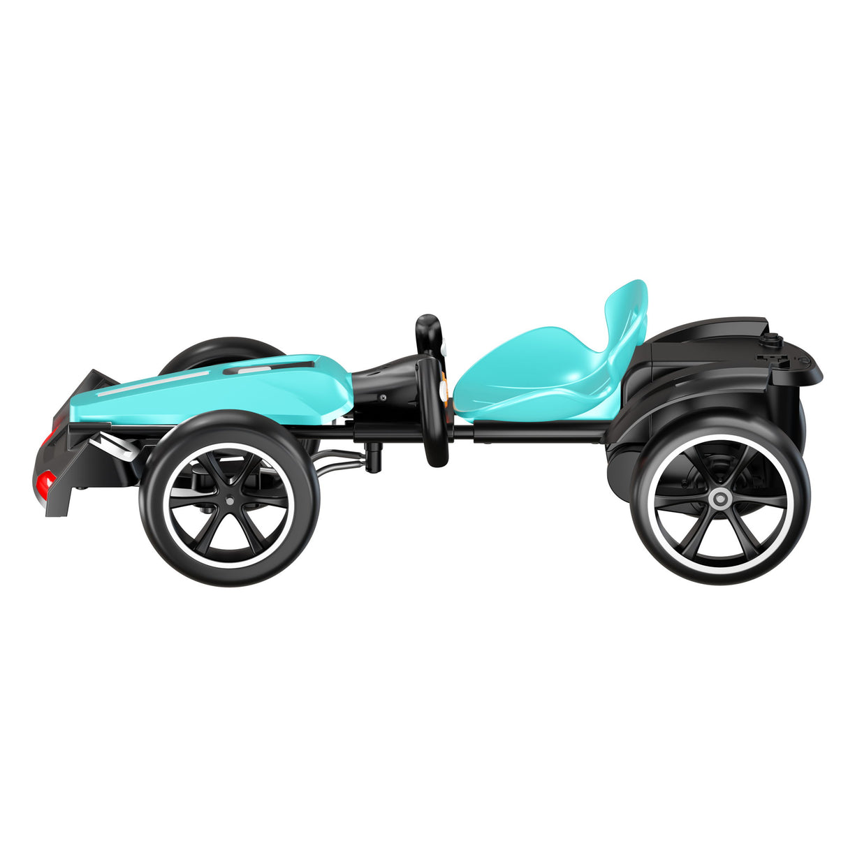 Electric Kids Pedal Go Kart With Adjustable Seat, Foldable Design