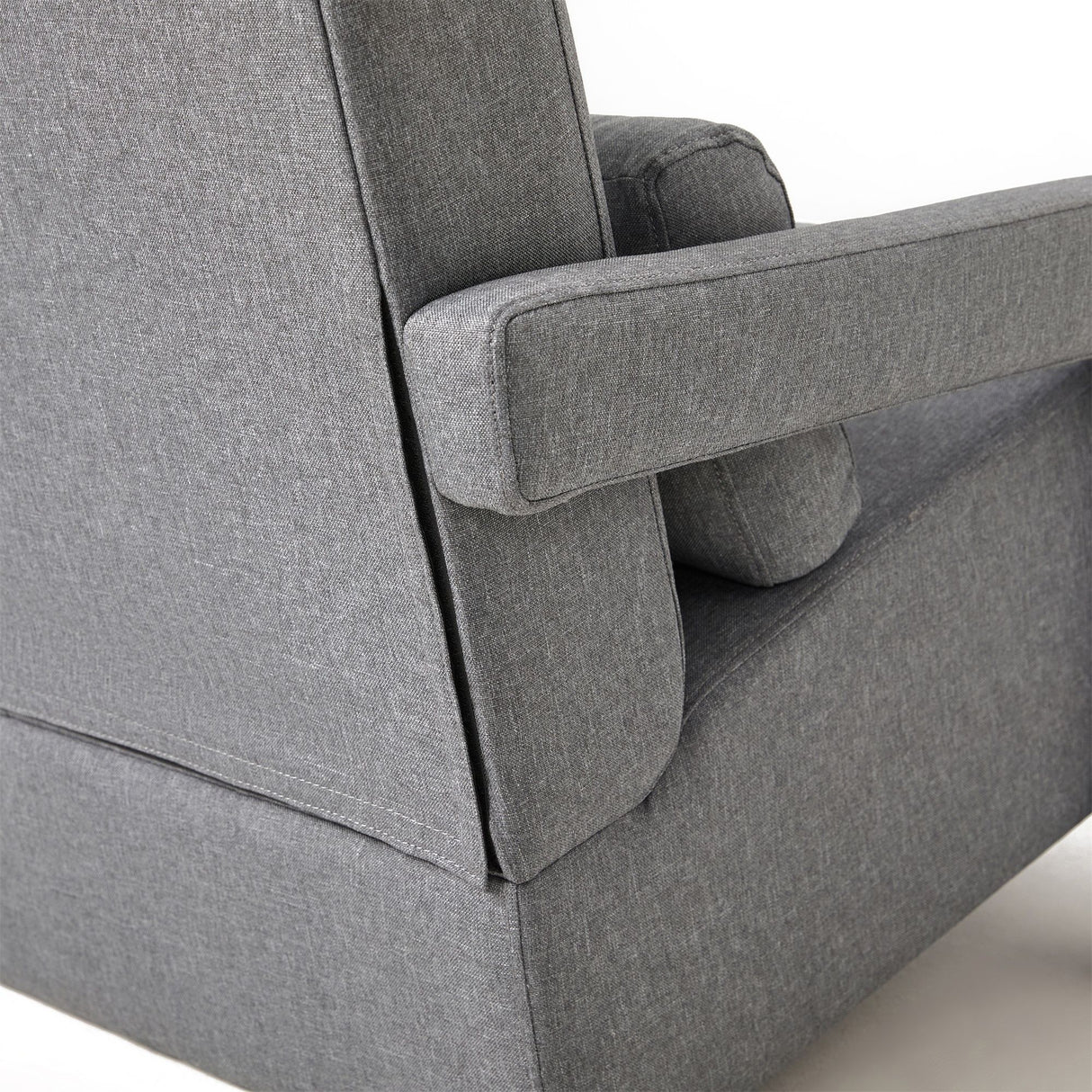 Modern Upholstered Accent Chair, Comfortable Fabric With A Pillow For Living Room