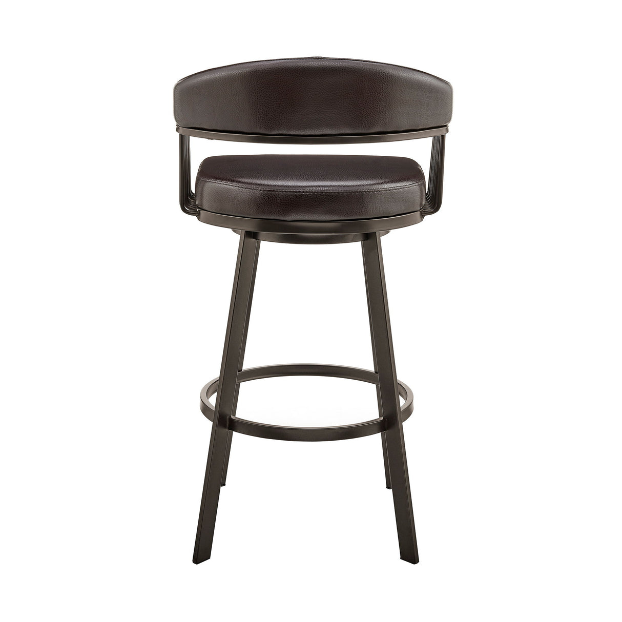 Bronson - Swivel Bar Stool - Java Brown Finish