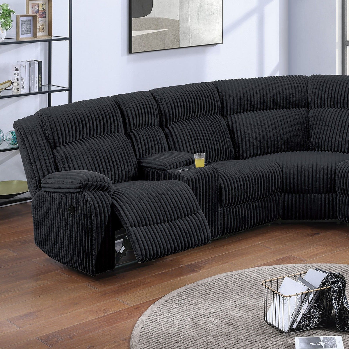 Power Motion Sectional LAF / RAF Loveseat With Console Cup Holders
