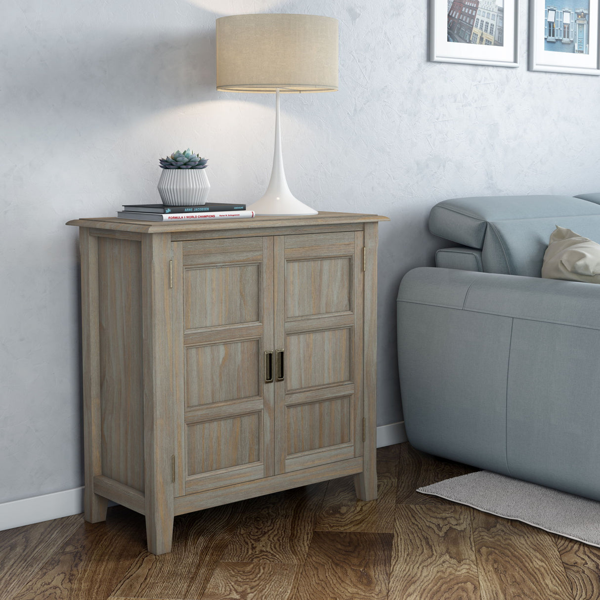 Burlington - Low Storage Cabinet - Light Brown