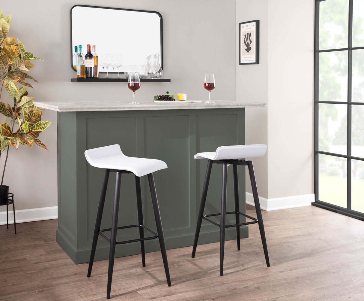 Ale - Contemporary Fixed Height Bar Stool (Set of 2)