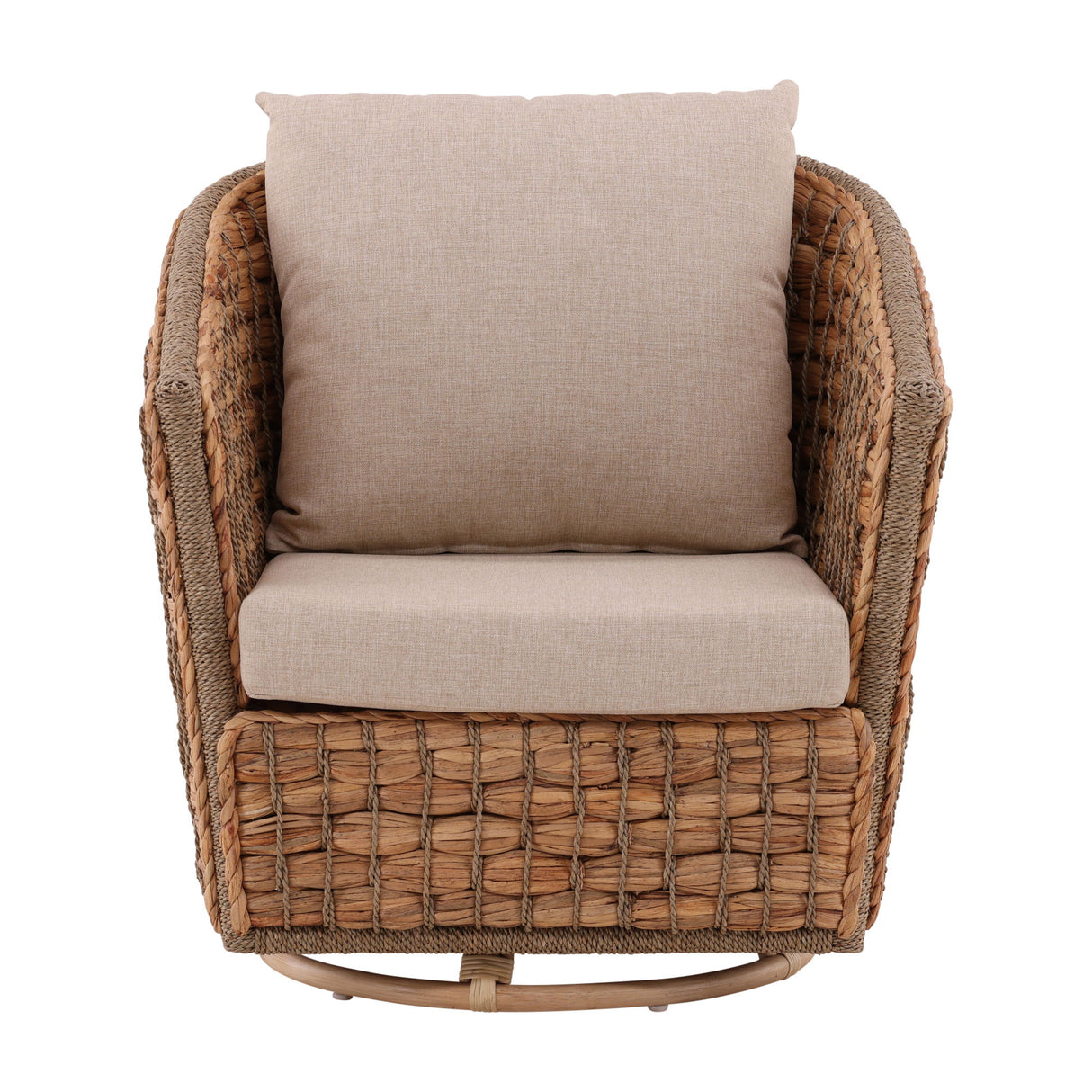 Bailey - Swivel Chair - Light Brown / Beige