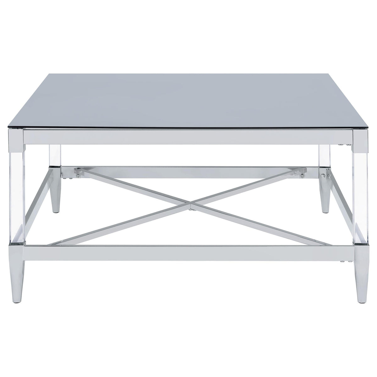 Wallingsford - 2 Piece Square Coffee And End Table Set - Chrome