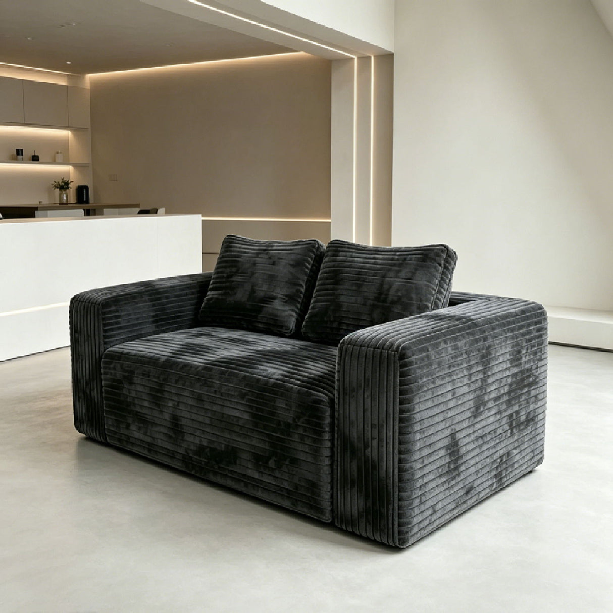 Cloud Loveseat Sofa Couch, 2 Seater Boneless Couch