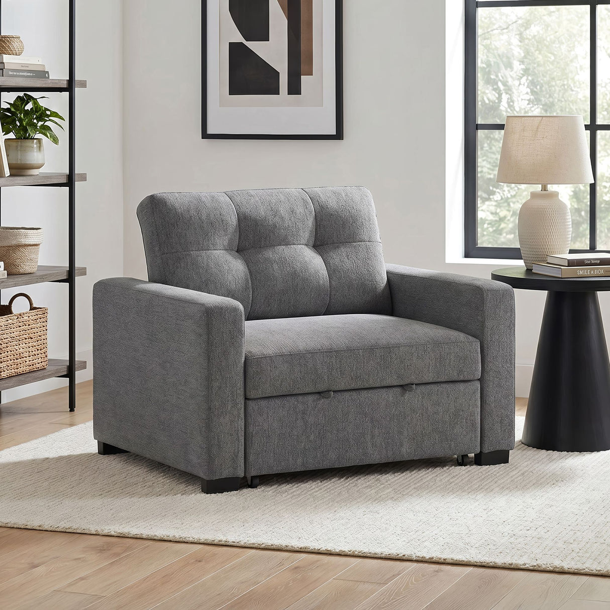 Homer - Klicklak Chair With Pull Out Bed - Clementine Gray