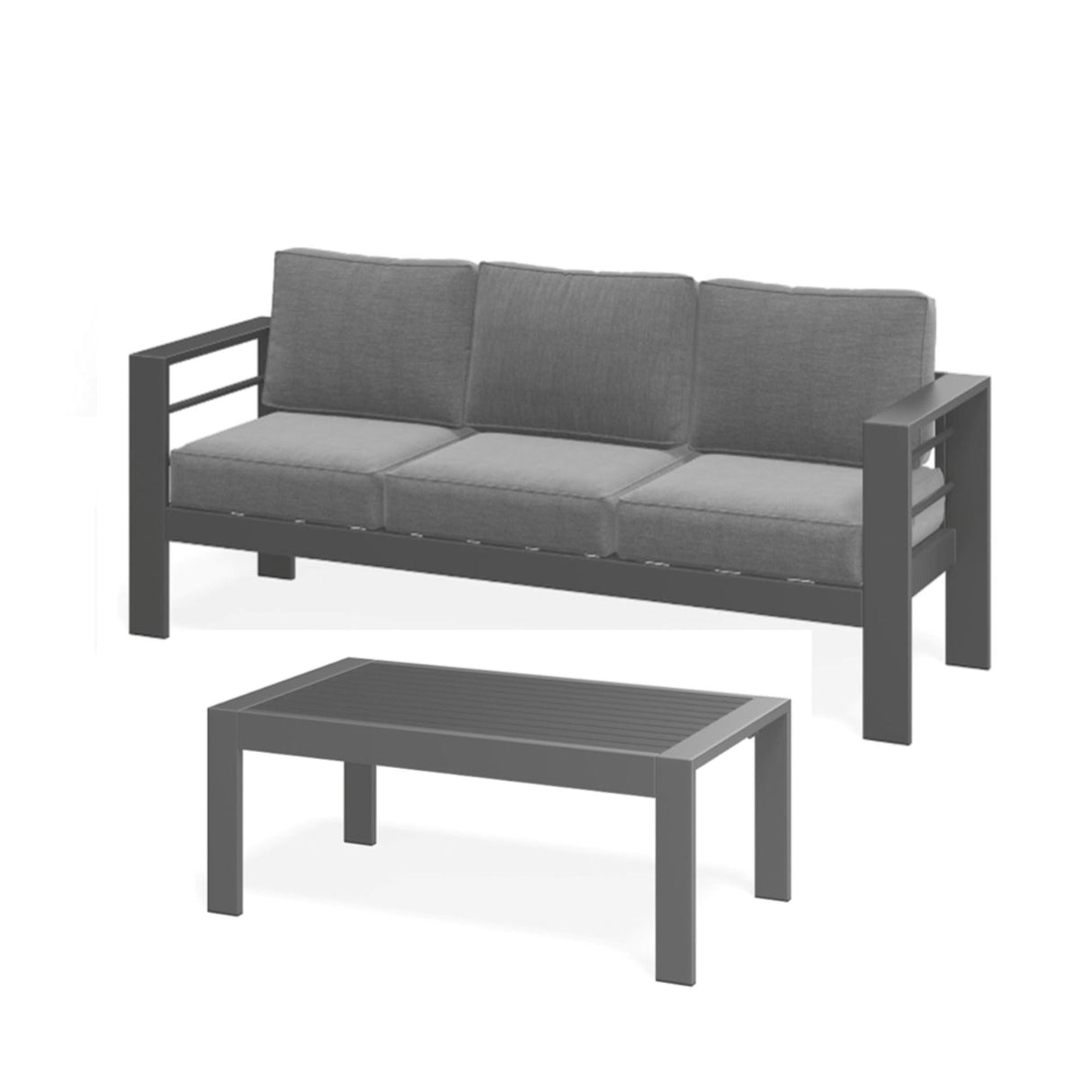 Outdoor Patio Set, All-Weather With Thick Cushions