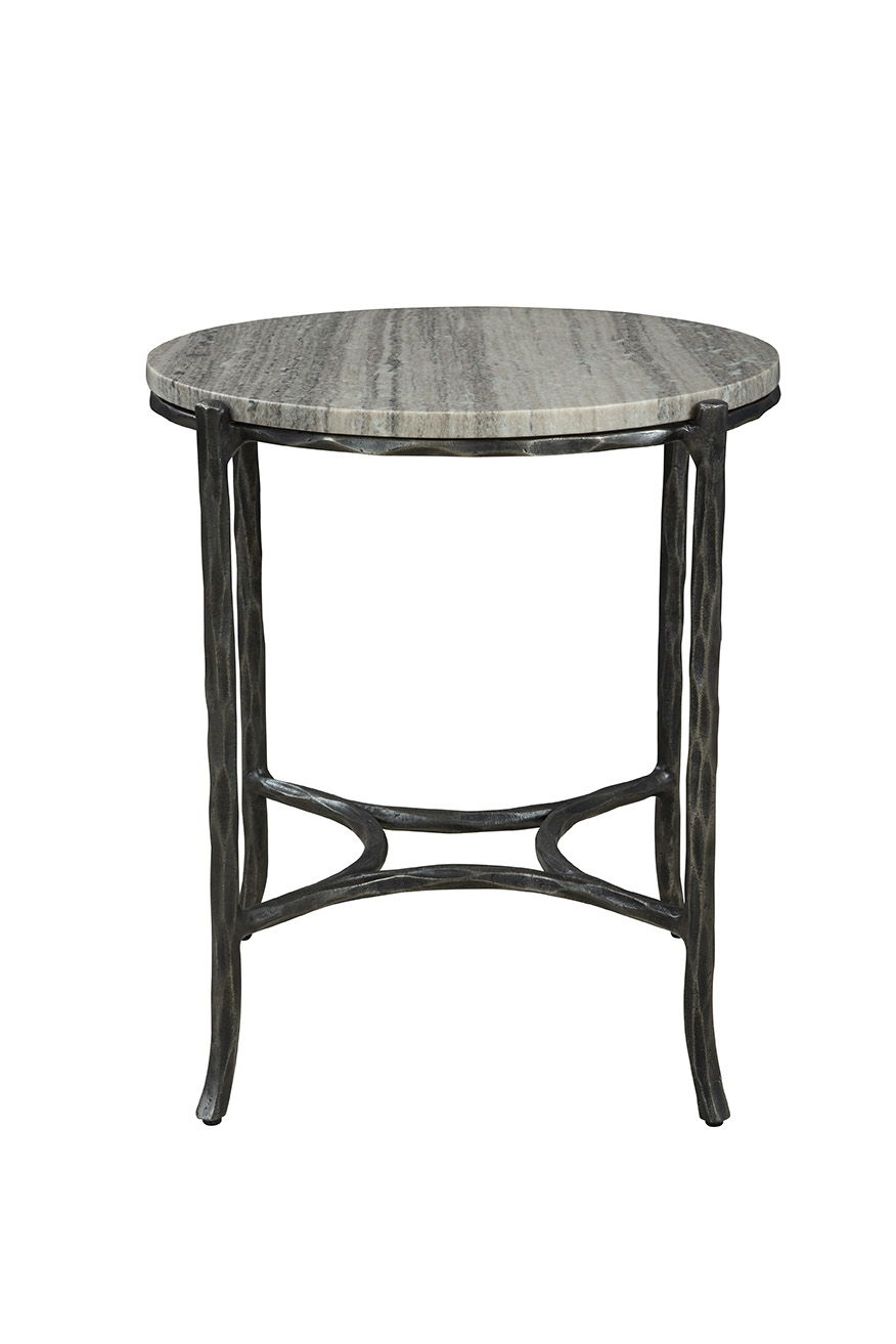 Stonewall - End Table - Silver / Black