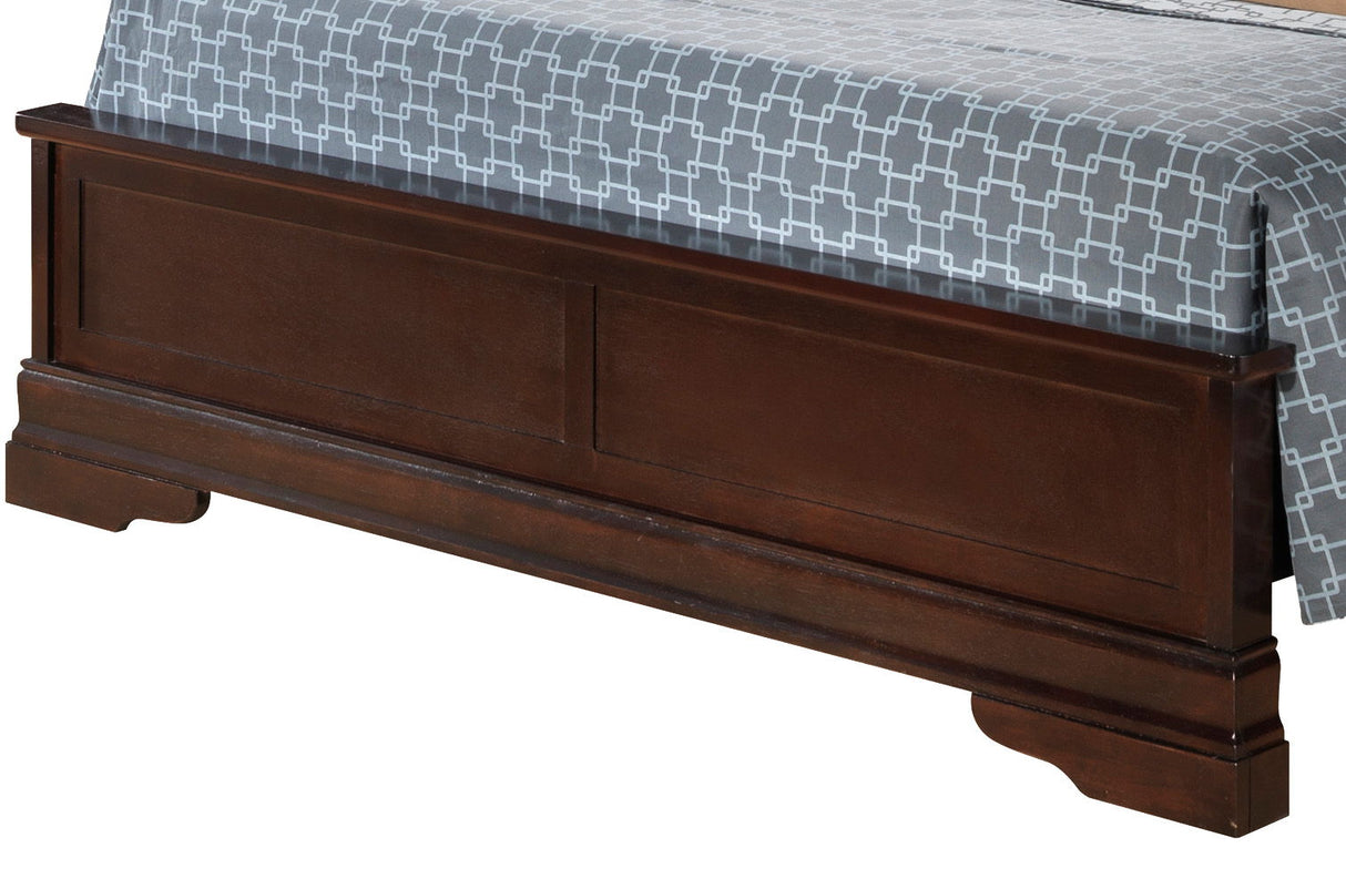 Sleigh Bed With Low Footboard
