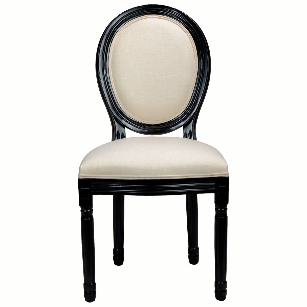 Upholstered & Round Back Dining Chairs (Set of 2)