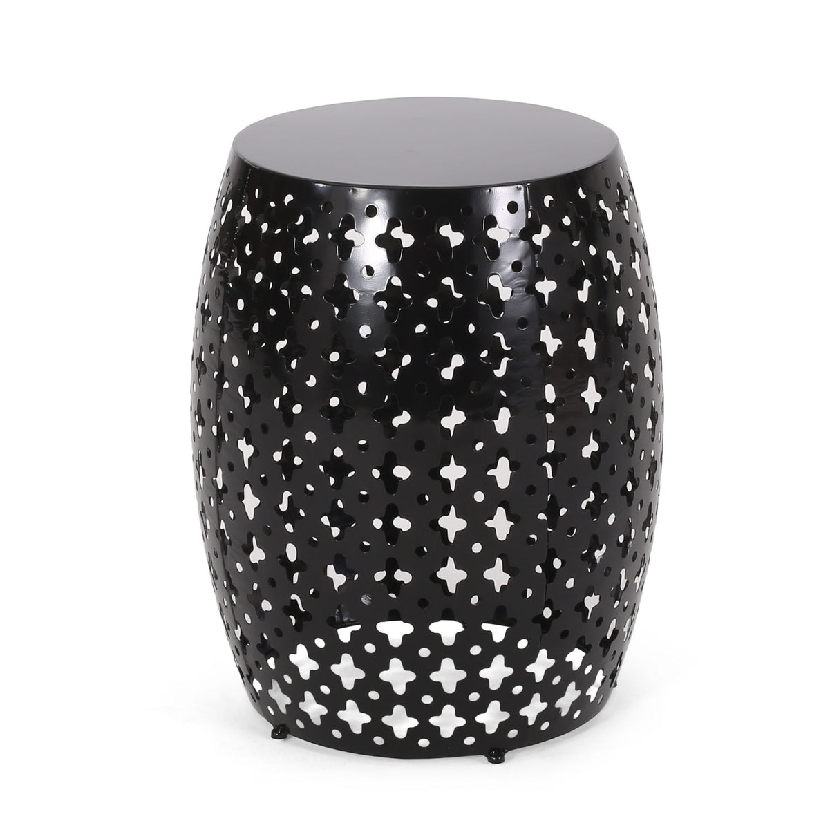 Metal End Table Large - Black