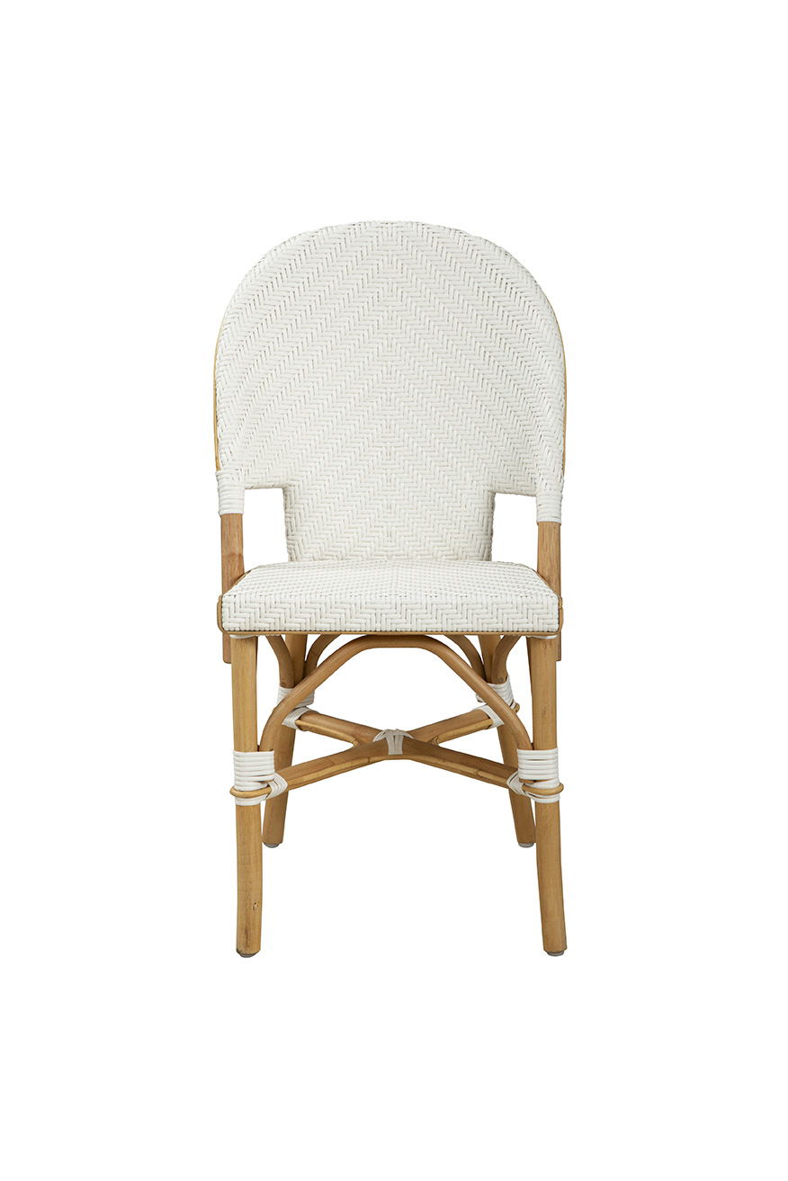 Jade - Side Chair (Set of 2) - White / Light Brown