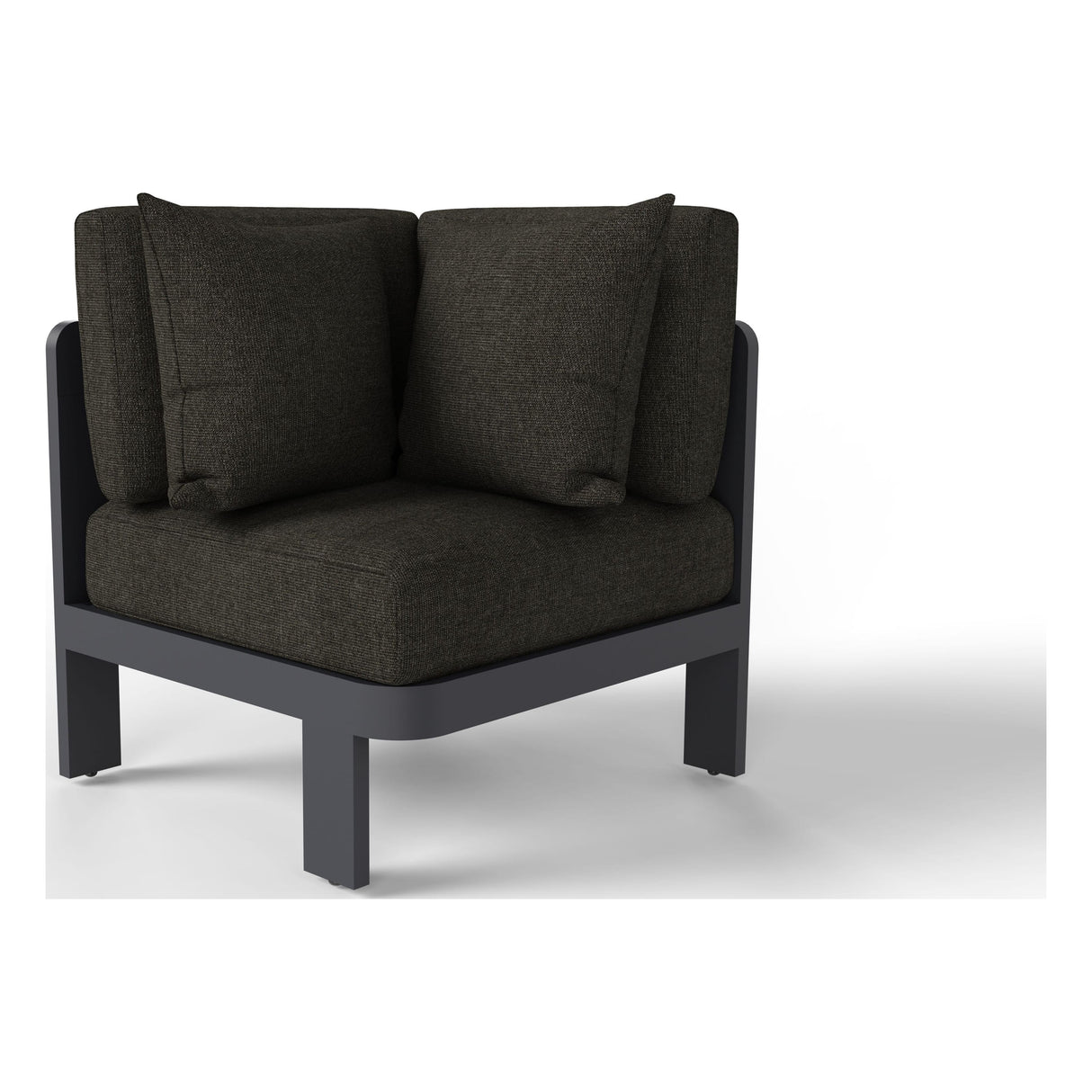 Aspen corner outdoor chair in Charcoal