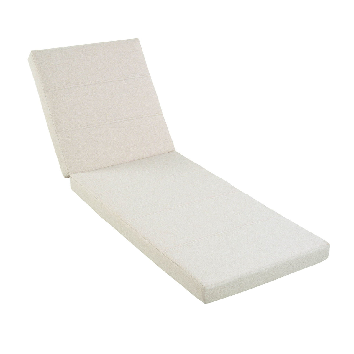 Outdoor Chaise Lounge Cushion Only, Water-Resistant Patio Lounge Chair Cushion With Removable Cover