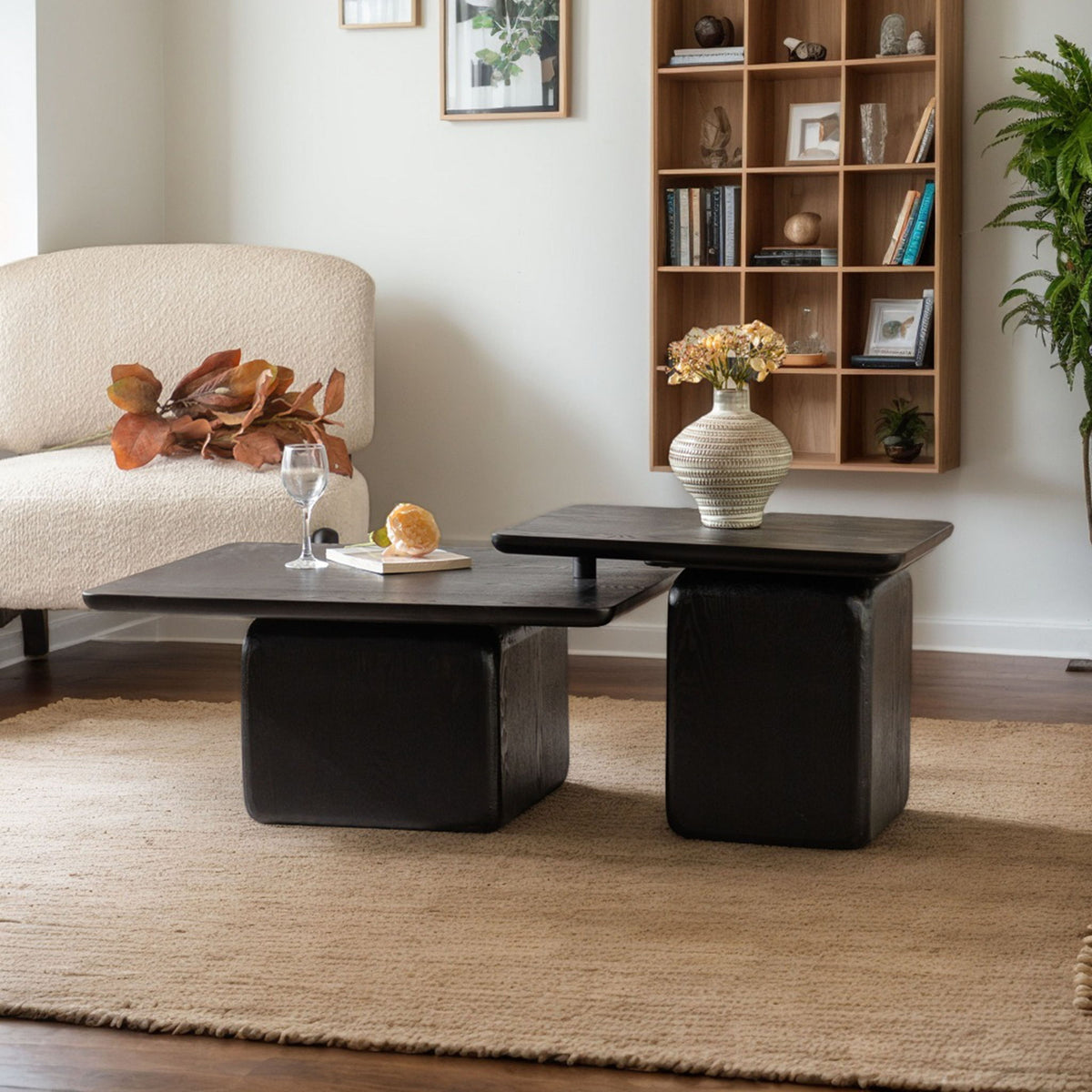 Square Coffee Table Set (Set of 2)