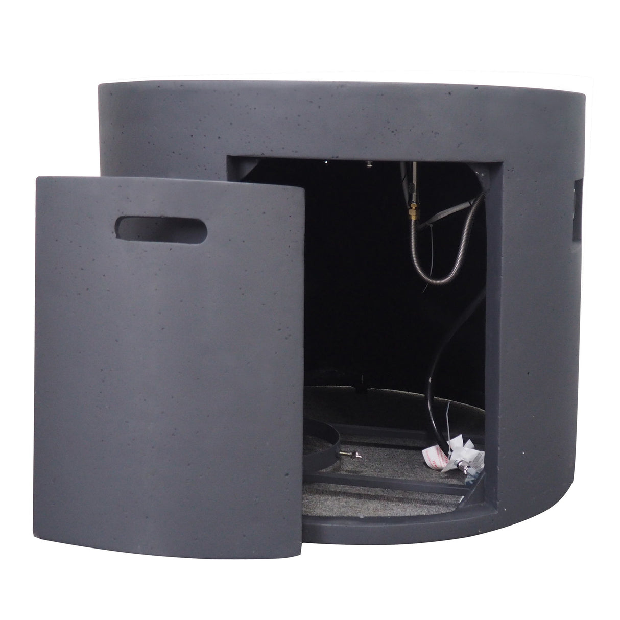 Round Propane Fire Pit Table Modern Outdoor Patio Heater 40000 BTU
