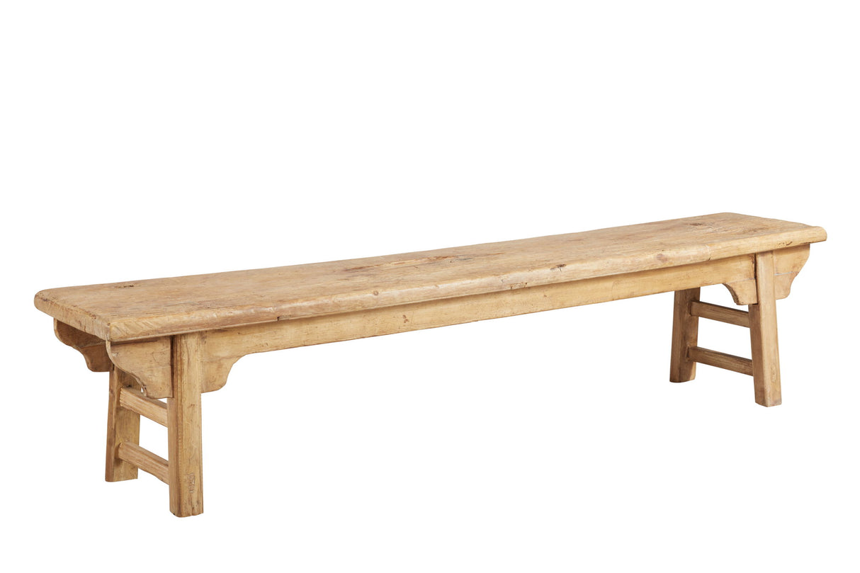 Antique - Simple Bench - Light Brown