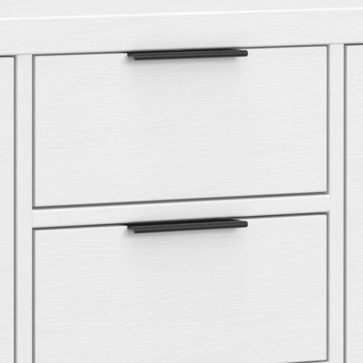 Sideboard Buffet Dining Room Cabinet Solid Wood Storage 54x36in