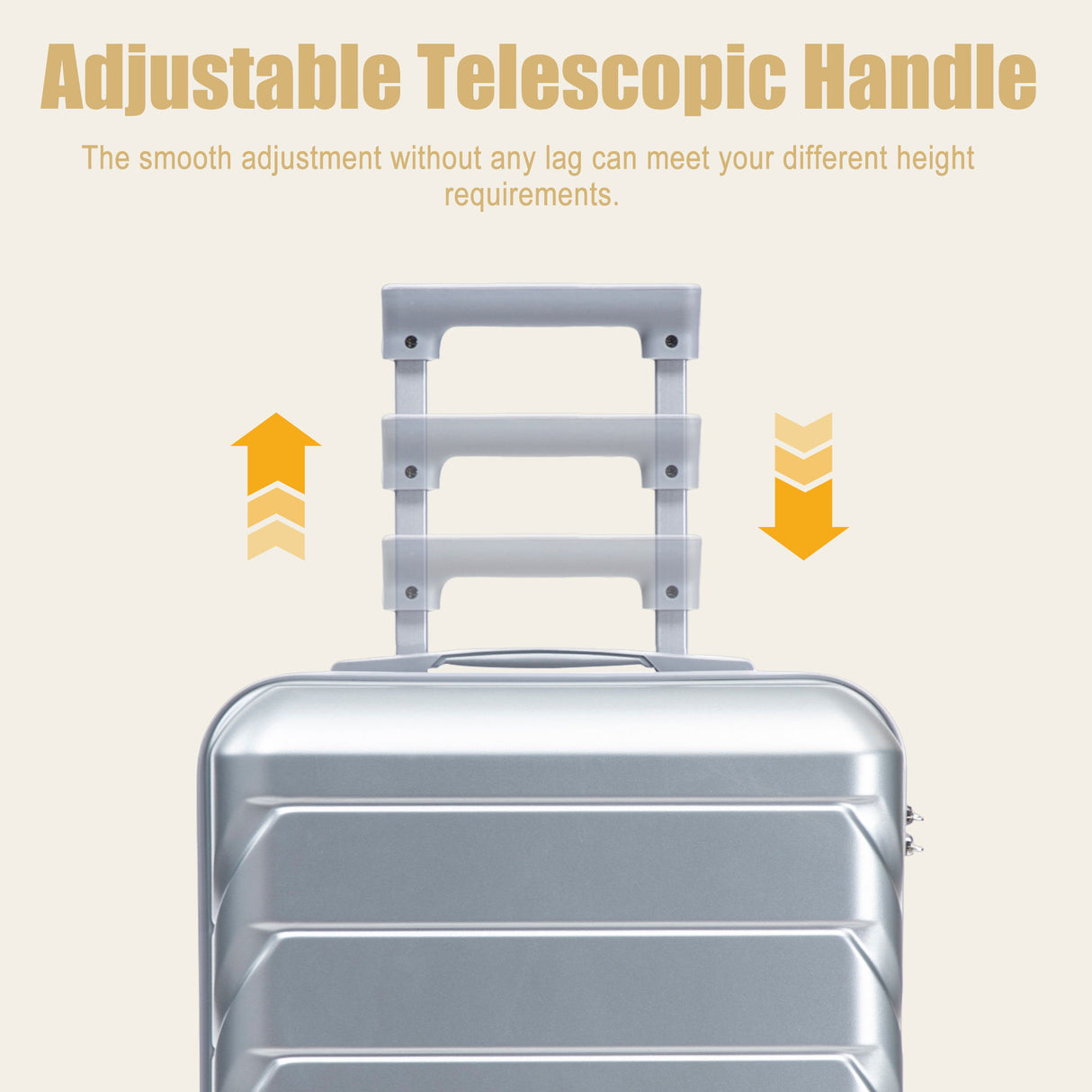 Hard Shell Travel Luggage With Scratch Resistant Surface