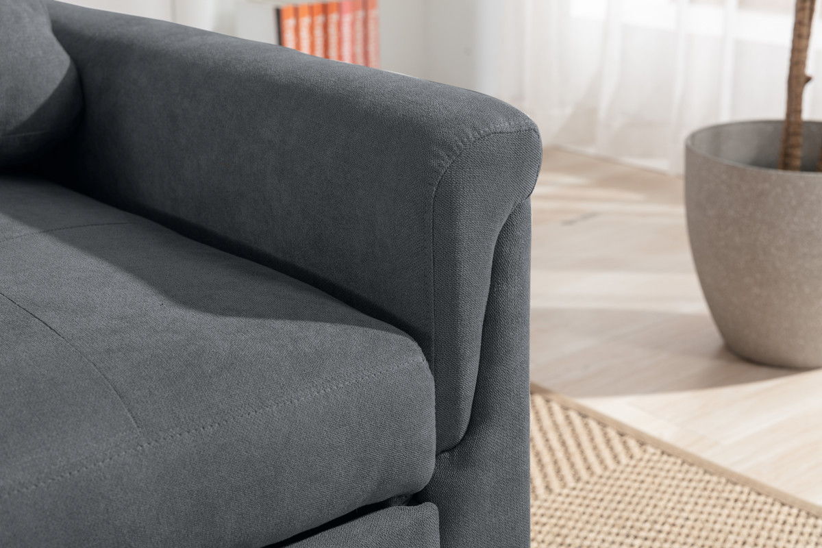 Hannah - Convertible Armchair - Dark Gray