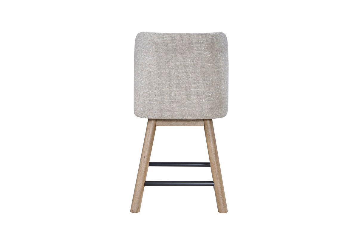 Pagosa - Counter Height Swivel Stool (Set of 2) - English Knotty Oak / Gray