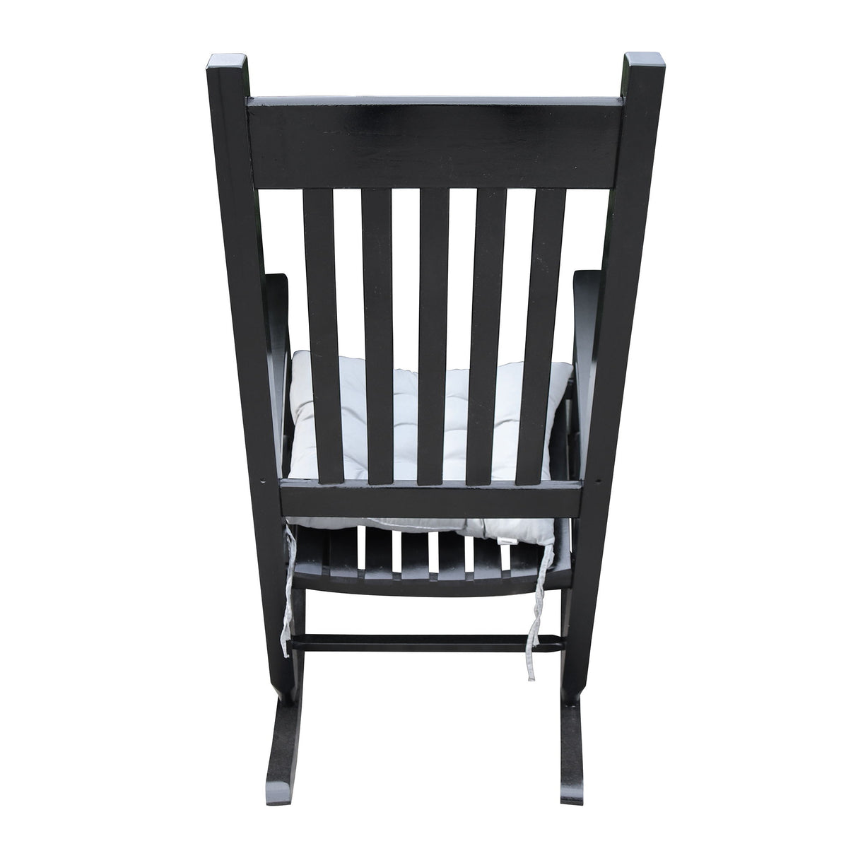 Classic Wooden Porch Rocker Chair Populus Wood Comfortable Design