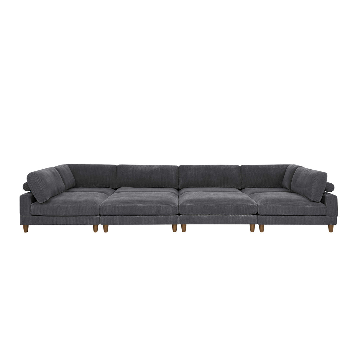 Modern Modular Sectional With Adjustable Back Support