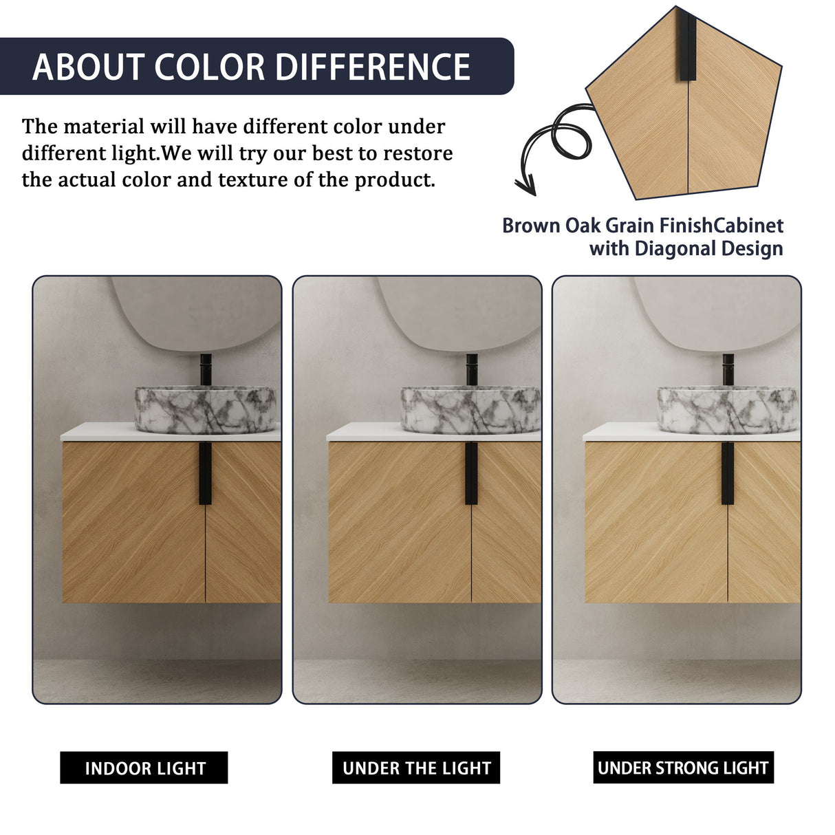 Wall Mounted Design Bathroom Vanity & Art Sink