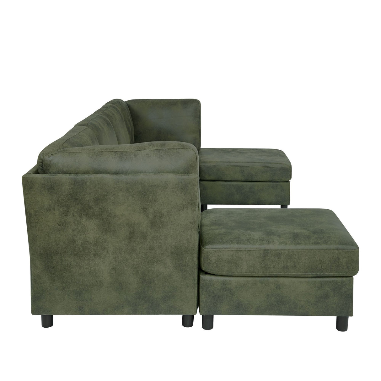 Upholstered Modular Sectional With Custom Configuration And Removable Cushions