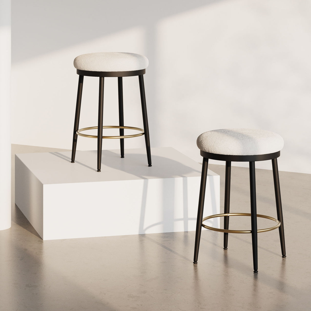 Stylish Design Counter Stools (Set of 2)