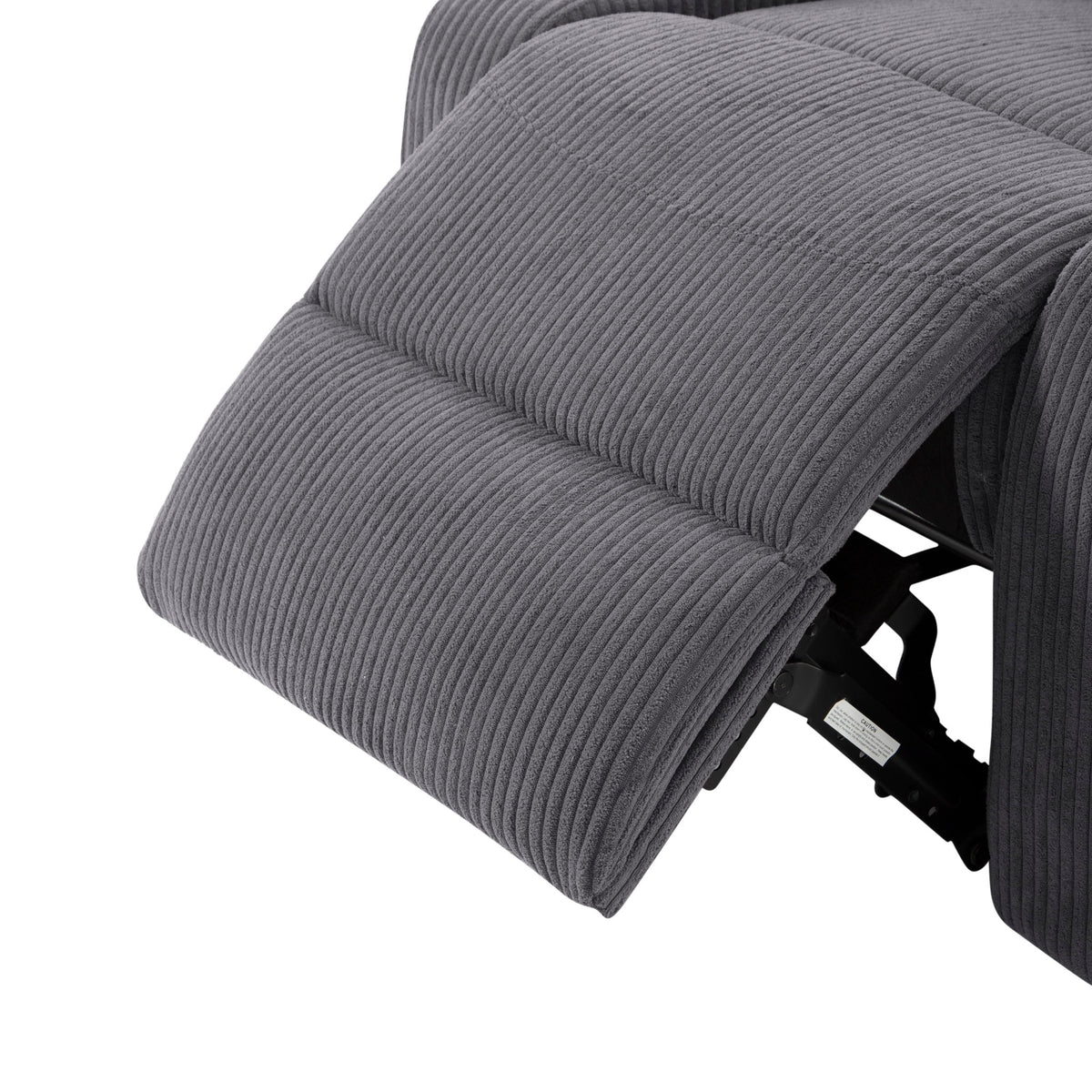 Adjustable Manual Recliner, Ergonomic Lounge Chair With Phone Holder And 2 Cup Holders